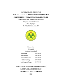 Materi pengadaan sarana dan prasarana kelas 12. Laporan Hasil Observasi Pengadaan Sarana