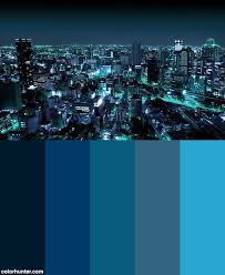 Urban City By Night Color Scheme From Colorhunter Com Color Palette Challenge City Illustration City And Colour