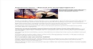 Satwa langka dan dilindungi ini terdiri atas dua spesies (jenis) yaitu: Kemusnahan Hutan Pdf Document
