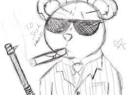 All the best gangsta teddy bear drawing 39+ collected on this page. Gangster Bear O O By Chocolatechipkayla On Deviantart