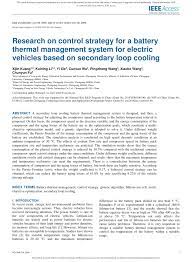 Xrbt xtribe alux alux ban. Pdf Research On Control Strategy For A Battery Thermal Management System For Electric Vehicles Based On Secondary Loop Cooling