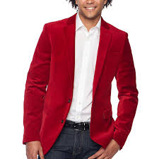 Jf J Ferrar Velvet Stretch Super Slim Fit Sport Coat