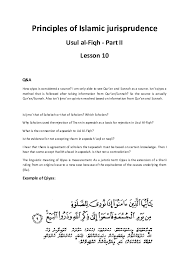 I islamsk rettsvitenskap , qiyas ( arabisk : Pdf Principles Of Islamic Jurisprudence Usul Al Fiqh Part Ii Lesson 10 Abdulla Rasheed Academia Edu