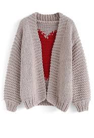 Key To My Heart Hand Knit Chunky Cardigan Retro Indie And Unique Fashion