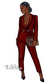 Afro American Girl Clipart Fashion Clipart Fashion Girl Clipart 100 Png Files Fashion Clipart Girl Clipart Black Girl Art