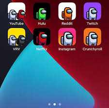 Changed All My Entertainment App Icons To Custom Made Crew Mate Pictures Amongus