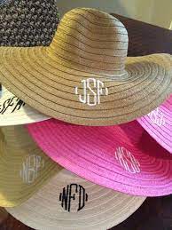 Pin By Karen Zimmerman On Summer Style Monogram Hats Monogrammed Beach Hat Monogram