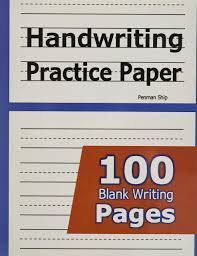 Cutting practice tracing practicein this set, students will trace the lines first. Handwriting Practice Paper 100 Blank Writing Pages For Students Learning To Write Letters Ship Penman 9781635785012 Books Amazon Ca