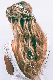 70 Romantic Wedding Hair Styles For Your Perfect Look In 2020 Waterfall Braid Hairstyle Short Hair Styles Braided Hairstyles
