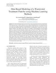 Malaysian sewerage industry guidelines volume ii. Pdf Data Based Modeling Of A Wastewater Treatment Plant By Using Machine Learning Methods
