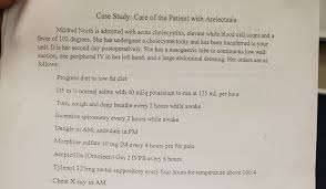 Solved Case Study: Care of the Patient with Atelectasis