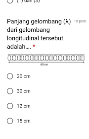 V = λ x f. Gelombang Longitudinal
