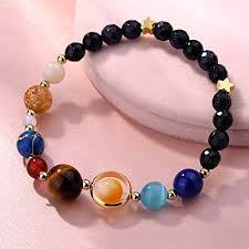 Fashion Bracelets Research Unir Net Solar System Bead Bracelet Universe Galaxy The Eight Planets Stone Beads