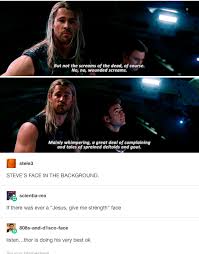Thor is considered as the best avenger. Steve Rogers Captain America Thor Odinson Avengers Age Of Ultron Age Of Ultron Aou Marvel Jokes Marvel Marvel Superheroes