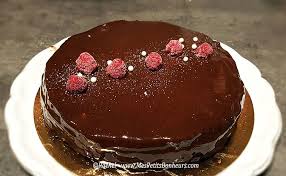 Recette Gateau Chocolat Et Framboises Avec Nappage Miroir Chocolat