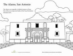 Really big coloring books, inc. The Alamo Worksheet Education Com Alamo Modern History Homeschool History