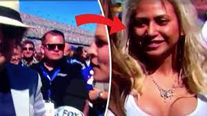 Creepy cameraman caught ogling hot blonde race fan as NASCAR sex factor  soars - Daily Star