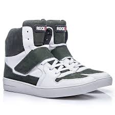 Posts sobre tenis rock escritos por carlos spfc. Tenis Rock Fit Londres Em Couro Branco E Verde Branco Verde Militar Netshoes