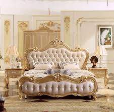 Luxury master bedroom king size bed designs. 2018 Rose Gold Master Bedroom Bed King Size European Style Soft Bed Luxury Carved French Leather Bed Royal Wedding Bed Mb A016 Beds Aliexpress