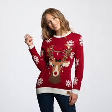 Women's Cute Reindeer Christmas Sweater - Europe's largest selection |  SillySanta