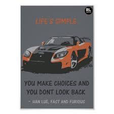 Fast And Furious Quote Poster Zazzle Com Fast And Furious Quote Posters Car Quotes For Instagram