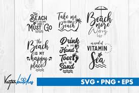 Beach Quote Cut File Graphic By Vectorbundles Creative Fabrica