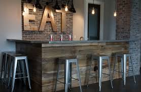 The basement is an untapped diamond mine in most homes. 17 Industrial Home Bar Designs For Your New Home Interior God Rustic Basement Rustic Basement Bar Industrial Basement Bar