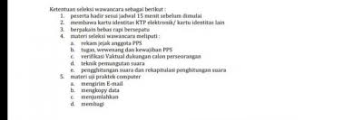 Contoh soal tes wawancara anggota kpps. Contoh Soal Tes Wawancara Pps Desa Jawabanku Id