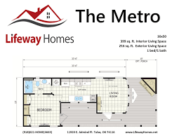 1705 sq ft, 3 bedrooms & 2 bathrooms. Lifeway Homes The Metro Park Model