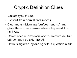 Thank you for visiting our website! Introduction To Cryptic Crossword Clues Ppt Video Online Download