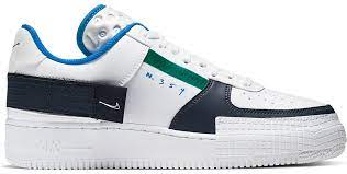 Nike Air Force 1 Type White Obsidian Cq2344 100