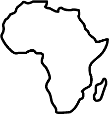 A printable blank africa map provides an outline description of the african landmass. Africa Blank Map Clip Art Ivory Coast Africa Map 576x602 Png Clipart Download