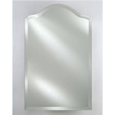 Recessed medicine cabinet in white the 16 in. Specialty Collection Single Door 16 To 24 Wide Frameless Recessed Mounted Medicine Cabinet Scallop Top Beveled Left Or Right Hinge By Afina Kitchensource Com