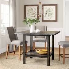 This comfortable table and chair set offers plenty of room with square cut table legs and wide chair seats. Rustic Farmhouse Birch Lane Small Dining Tables You Ll Love In 2021 Wayfair