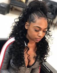 Listed below are several half up half down wedding hairstyles which we have completely ready available. 15 Braided Hairstyles You Need To Try Next Weave Ponytail Hairstyles Natural Hair Styles Weave Hairstyles