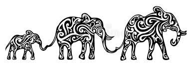 Ver más ideas sobre familia de elefantes, elefantes, tatuajes. Diseno Del Tatuaje De La Familia Del Elefante Ilustracion Del Vector Ilustracion De Negro Vector 137182850