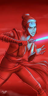 This is one of the model of my latest works, where i mostly tried to work on stylistic characters . Rey Star Wars Fan Art Dan Voltz Art Illustration