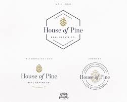 Pinecone Rustic Masculine Clean Premade Logo Design Etsy Simple Logo Design Premade Logo Design Logo Design
