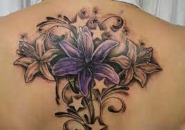 Grils full sleeve flower tattoo design look very striking and artistic. 60 Graceful Flowers Tattoos On Upper Back