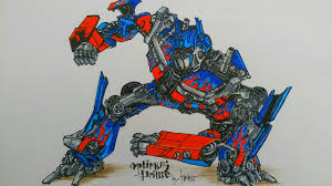 Optimus prime (convoy dalam versi jepang) adalah nama untuk karakter robot fiksi dan tokoh protagonis dari serial the transformers. Cara Mudah Menggambar Optimus Prime By Heru Youtube