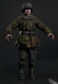 Call Of Duty 5 Pre Alpha German Soldier Pack 3d Models Soldier Call Of Duty Man Of War