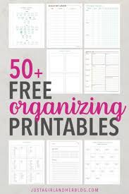Free Printable Library 50 Free Organizing Printables Free Printables Organization Planner Printables Free Printable Calendar Pages