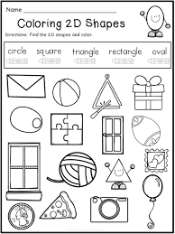 Summer Review Free Shapes Worksheet Kindergarten Shapes Kindergarten Shapes Worksheets