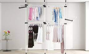 Check spelling or type a new query. Amazon Com Gototop Telescopic Garment Rack Adjustable Clothing Rack Double 2 Tier Heavy Duty Hang Clothes Rack Closet Organizer Freestanding Ceiling Hanging Closet Display Stand No Drilling No Tools Needed Home Kitchen