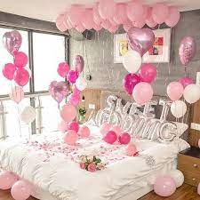 Looking For Silver Pink Decor For Wedding Bridal Shower Party Let S See This Cute Bal Bridal Shower Party Wedding Night Room Decorations Pink Bridal Shower