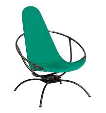 Our sling chairs make the perfect. Vintage Modern Swiveling Lounge Chair W Canvas Sling Seat Rejuvenation