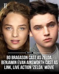 CATCH UP: Nintendo have officially introduced the stars of the upcoming  live-action adaptation of 'The Legend of Zelda.' Bo Bragason will portray  Zelda, and Benjamin Evan Ainsworth will take