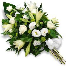 Flowers for wake or funeral. Funeral Arrangement With White Flowers
