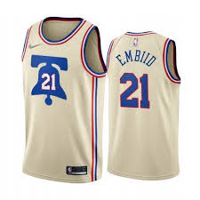 Asked on the broadcast about the physicality of the game in its aftermath, embiid opted to focus on. Men S Philadelphia 76ers 21 Joel Embiid 2021 Earned Cream Jersey Gywmq01372 On Artfire