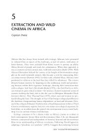 PDF) Extraction and Wild Cinema in Africa